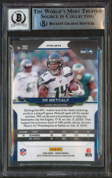 Seahawks DK Metcalf Signed 2020 Panini Prizm Orange Disco #292 Auto 10! BAS Slab