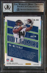 Seahawks DK Metcalf Signed 2020 Panini Mosaic Got Game #4 Card Auto 10! BAS Slab