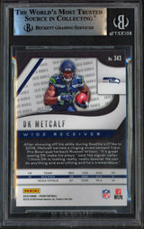 Seahawks DK Metcalf Signed 2019 Panini Prizm #343 RC Auto Graded 10! BAS Slabbed