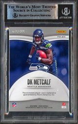 Seahawks DK Metcalf Signed 2019 Panini Prizm Premier Jerseys 19 RC BAS Slabbed