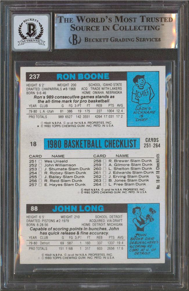 Lakers Magic Johnson Signed 1980 Topps 111 Card Auto Graded Mint 10! BAS Slabbed