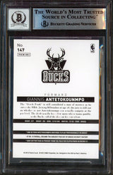 Bucks Giannis Antetokounmpo Signed 2013 Hoops Chinese #147 RC Auto 10! BAS Slab