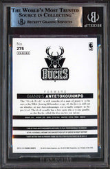 Bucks Giannis Antetokounmpo Signed 2013-14 Hoops #275 Rookie Card BAS Slab