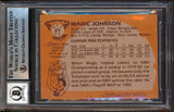 Lakers Magic Johnson "HOF 02" Signed 1981 Topps #21 Card Auto 10! BAS Slabbed 2