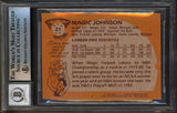 Lakers Magic Johnson "HOF 02" Signed 1981 Topps #21 Card Auto 10! BAS Slabbed 5