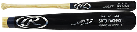 Juan Soto Signed Rawlings Black Game Model Washington Nationals Baseball Bat - (Beckett)