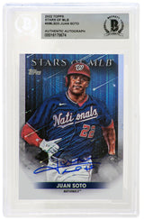 Juan Soto Signed 2022 Topps Stars of MLB Baseball Trading Card #SMLB23 - (Beckett Encapsulated)