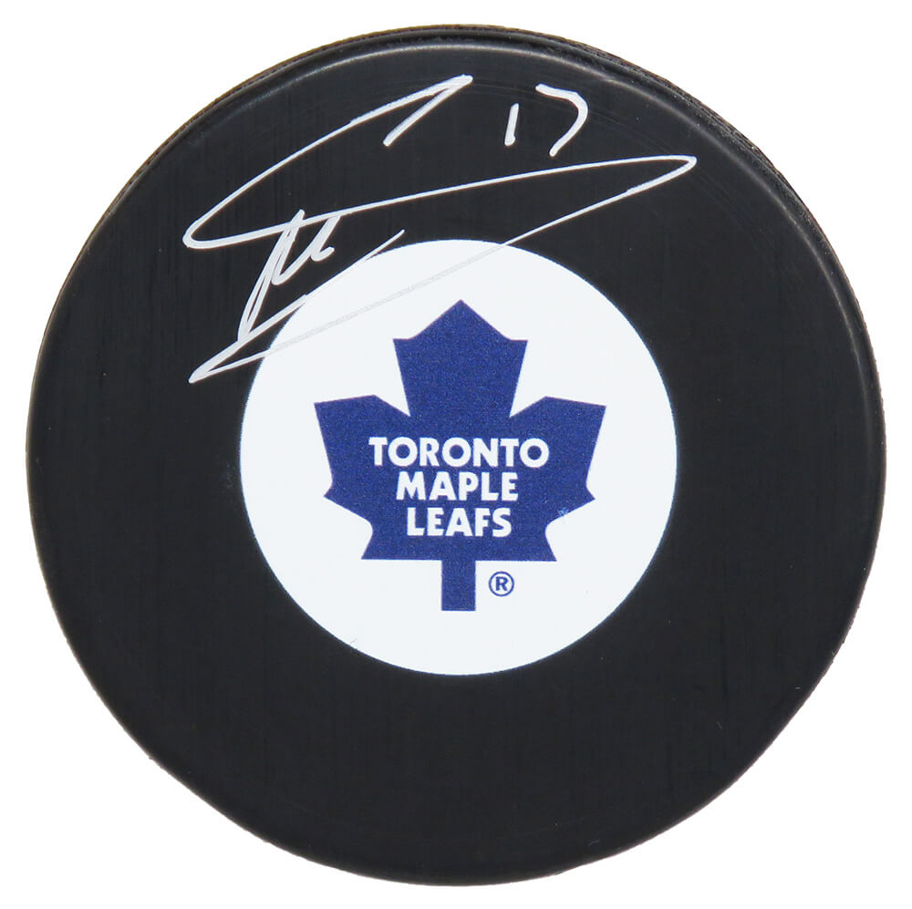 Mats Sundin Signed Maple Leafs Logo Hockey Puck