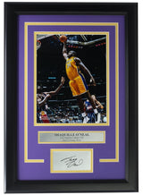 Shaquille O'Neal Framed 8x10 L.A. Lakers Dunk Photo w/Laser Engraved Signature - Sports Integrity