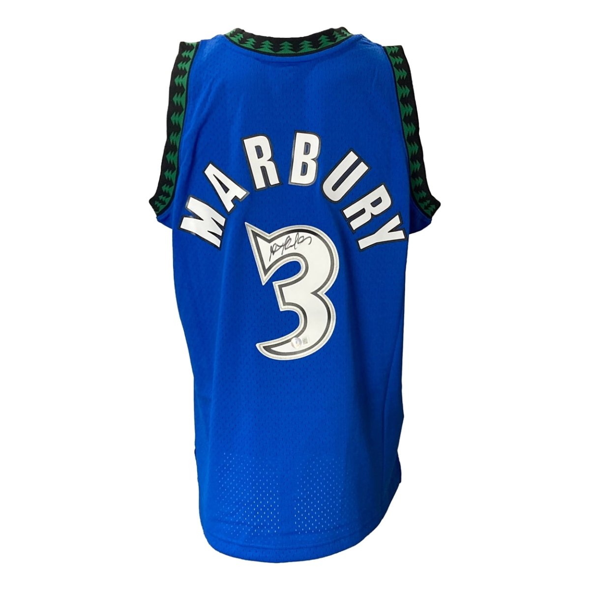 Stephon Marbury Signed Timberwolves 1996/97 M&N HWC Swingman XL Jersey BAS ITP - Sports Integrity