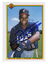 Frank Thomas Signed White Sox 1990 Bowman Rookie Baseball Card #320