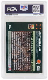 Joe Thomas Signed Cleveland Browns 2007 Topps Chrome Rookie Card #TC264 (PSA/DNA Encapsulated - Auto Grade 10)