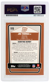 Joe Thomas Signed 2007 Topps DPP Rookie Football Trading Card #115 - (PSA/DNA Encapsulated)