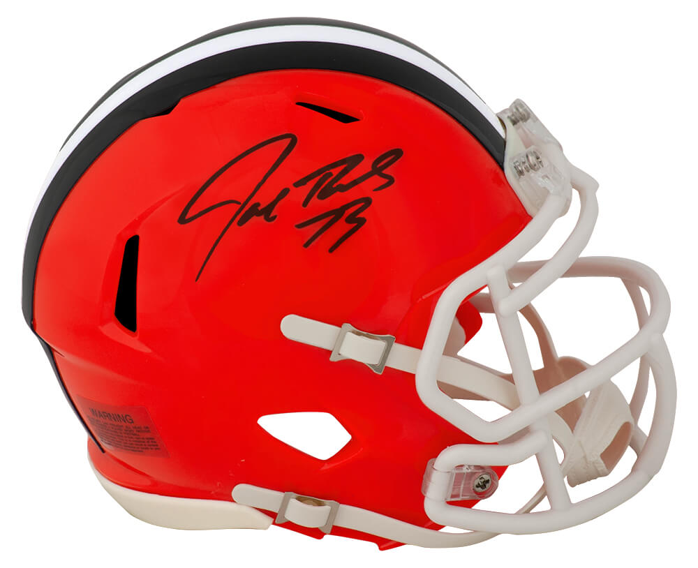 Joe Thomas Signed Browns Riddell Speed Mini Helmet