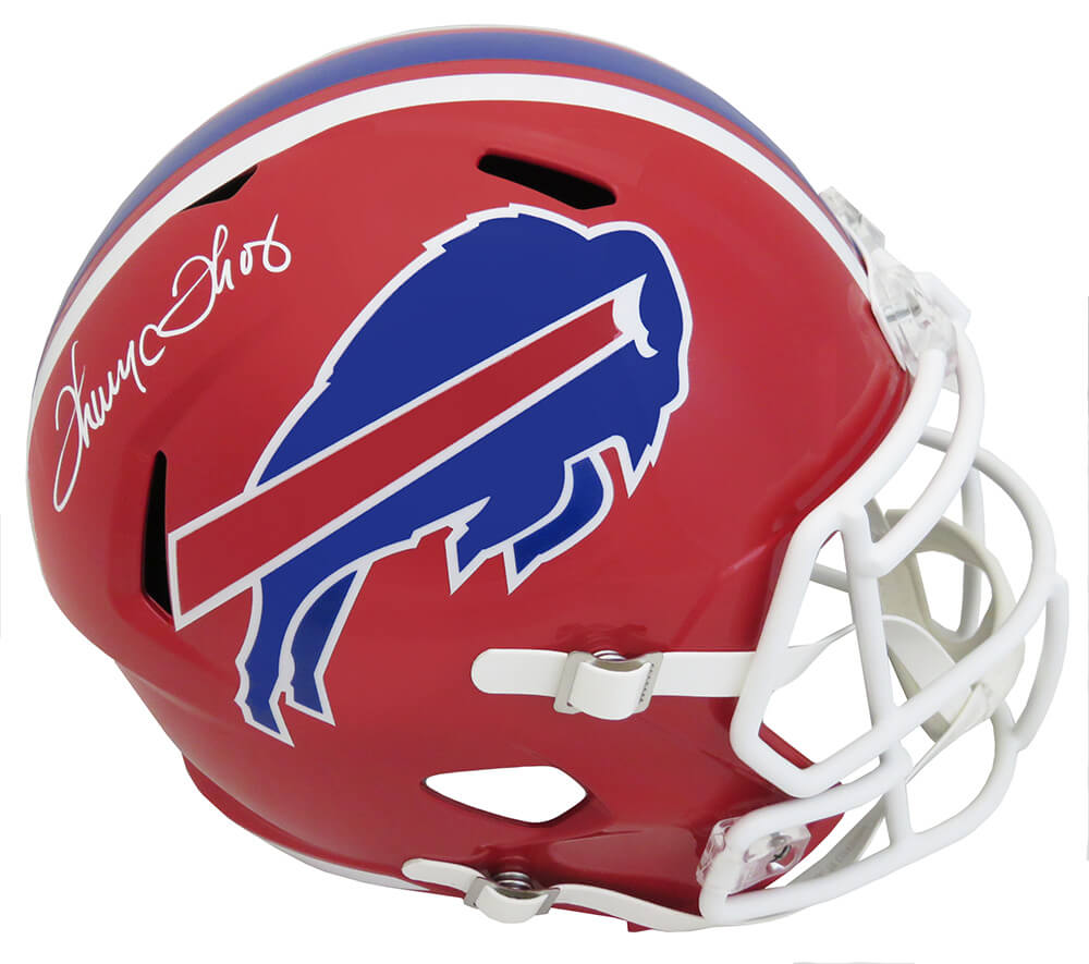 Thurman Thomas Signed Buffalo Bills Throwback Riddell Full Size Speed Replica Helmet