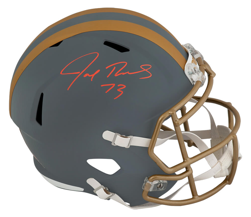 Joe Thomas Signed Cleveland Browns SLATE Riddell Full Size Speed Replica Helmet