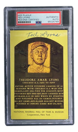 Ted Lyons Signed 4x6 Chicago White Sox HOF Plaque Card PSA/DNA 85025789 - Sports Integrity