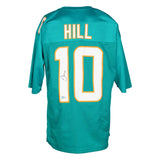 Tyreek Hill Signed Custom Teal Pro Style Football Jersey BAS ITP - Sports Integrity