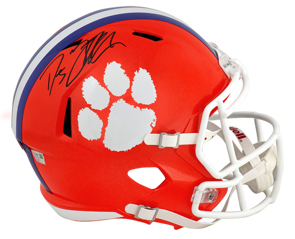 DJ Uiagalelei Signed Clemson Tigers Riddell Full Size Speed Replica Helmet - (Fanatics)