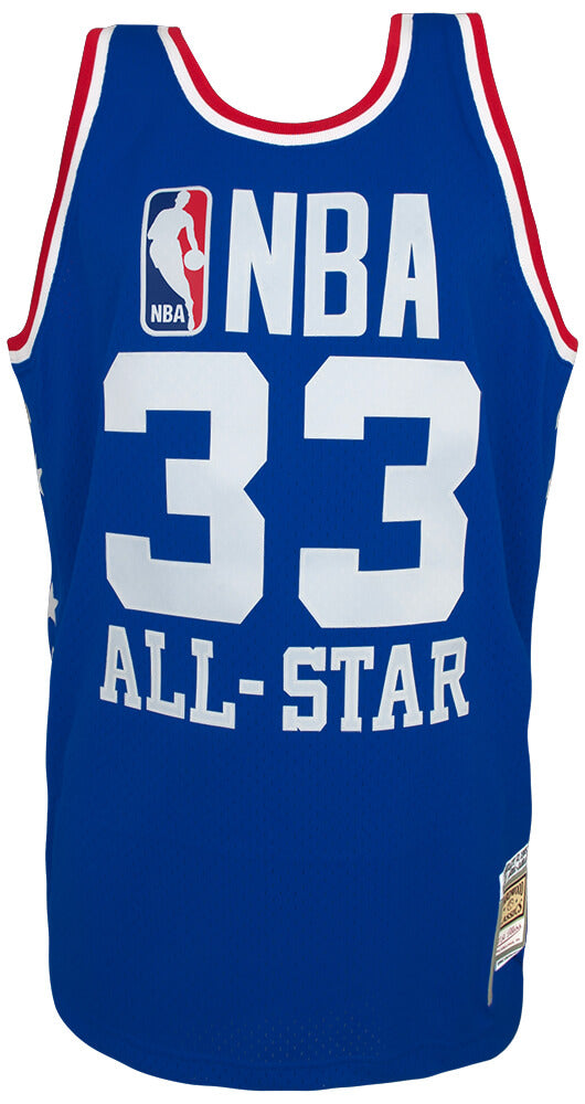 Kareem Abdul Jabbar 1985 NBA All Star Game Blue Mitchell & Ness (M&N) NBA Swingman Basketball Jersey (Size XL)