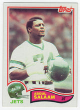 Abdul Salaam New York Jets 1982 Topps Football Trading Card (Lot of 15)