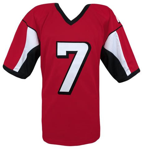 Michael Vick Signed Red T/B Custom Football Jersey