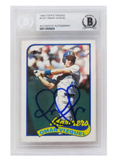 Omar Vizquel Signed Seattle Mariners 1989 Topps Traded Baseball Rookie Card #122T - (Beckett Encapsulated)