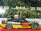 Pre-Order Ryan Blaney Signed 2024 Advanced Auto Parts Iowa Win | Raced Version | 1:24 Diecast Car (PA)