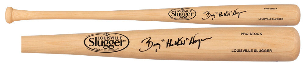 Billy Wagner Signed Louisville Slugger Pro Stock Blonde Baseball Bat w/The Kid