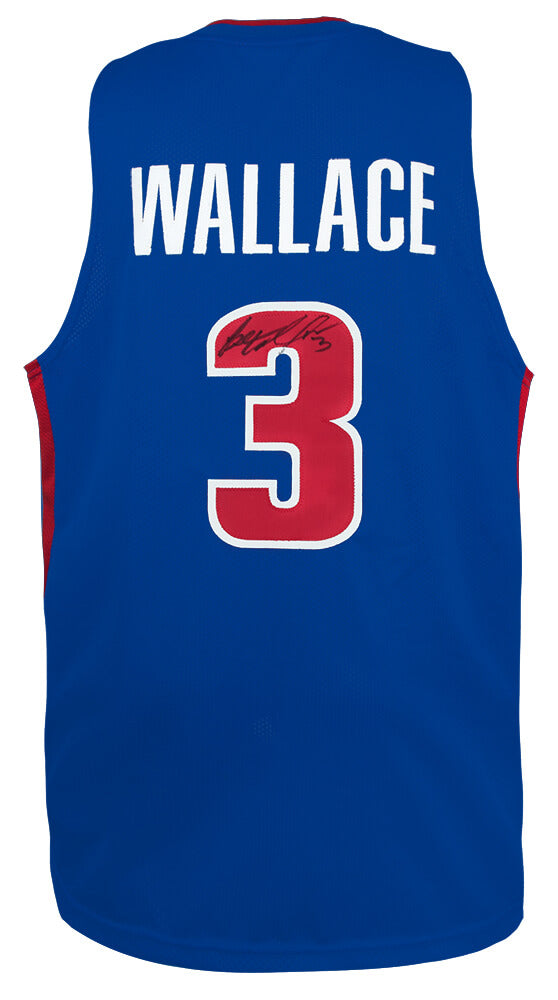 Ben Wallace Signed Blue Custom Basketball Jersey