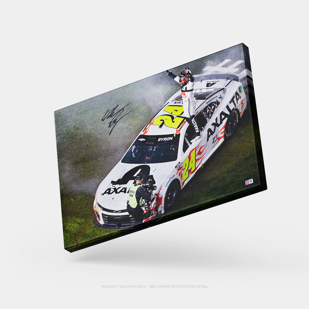 William Byron Signed 2024 Daytona 500 Win 20x30 Canvas – Gallery Wrapped