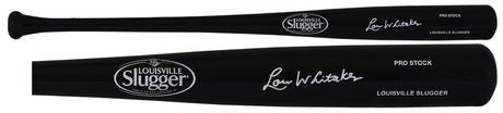 Lou Whitaker Signed Louisville Slugger Pro Stock Black Baseball Bat