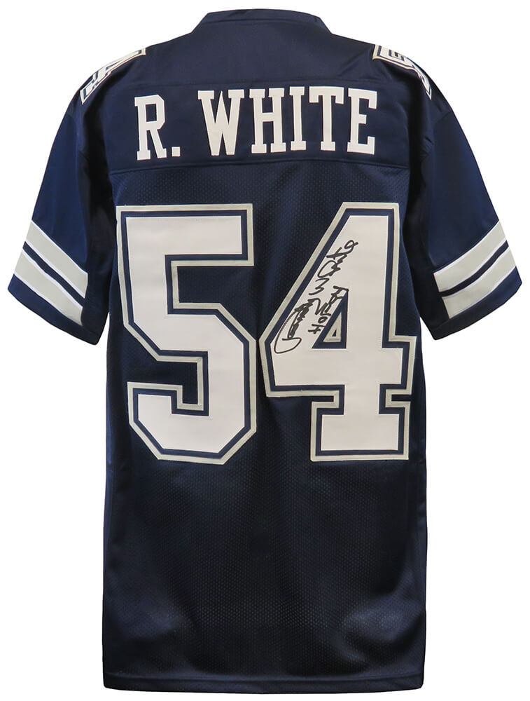 Randy White Signed Navy T/B Custom Football Jersey w/HOF'94