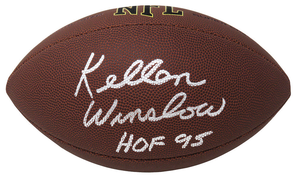 Kellen Winslow Signed Wilson Super Grip Full Size NFL Football w/HOF'95