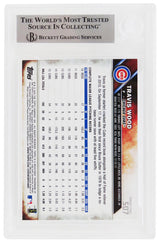 Travis Wood Signed Chicago Cubs 2016 Topps Baseball Trading Card #507A - (Beckett Encapsulated)