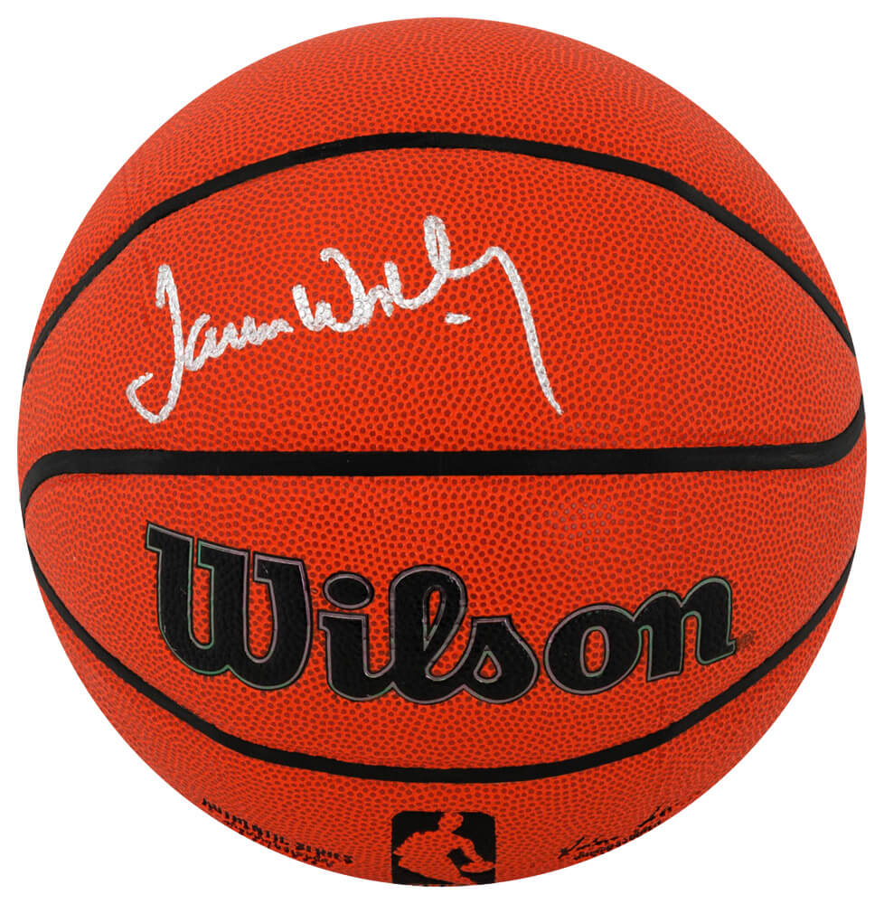 James Worthy Signed Wilson Indoor/Outdoor NBA Basketball