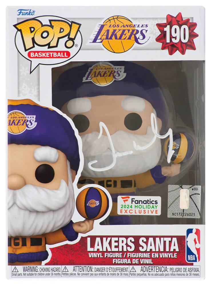 James Worthy Signed Los Angeles Lakers 'SANTA' NBA Funko Pop Doll #190