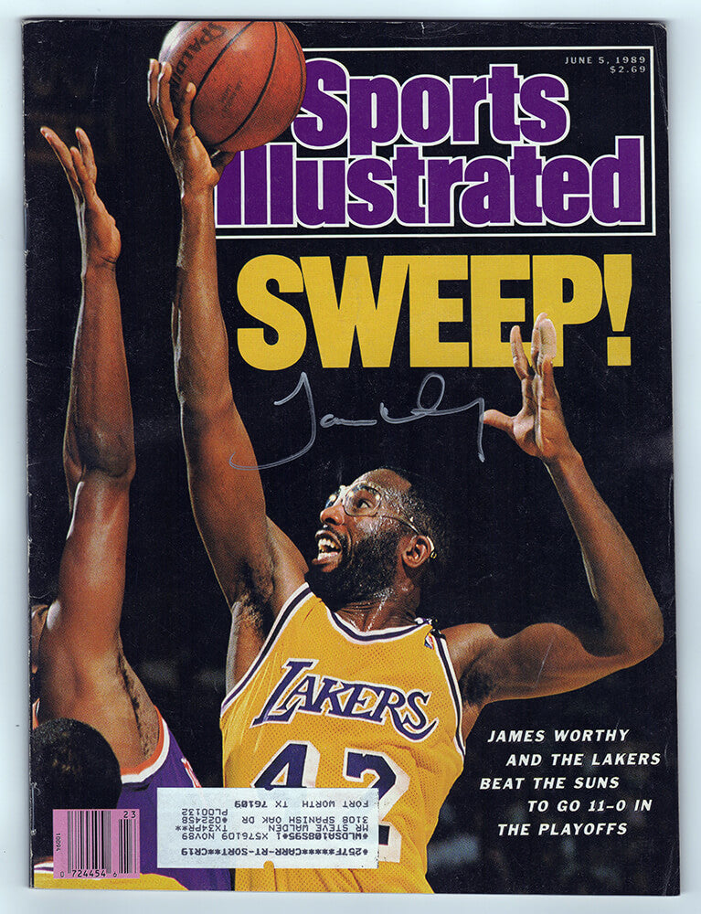 James Worthy Signed Sports Illustrated June 5, 1989 Original Magazine