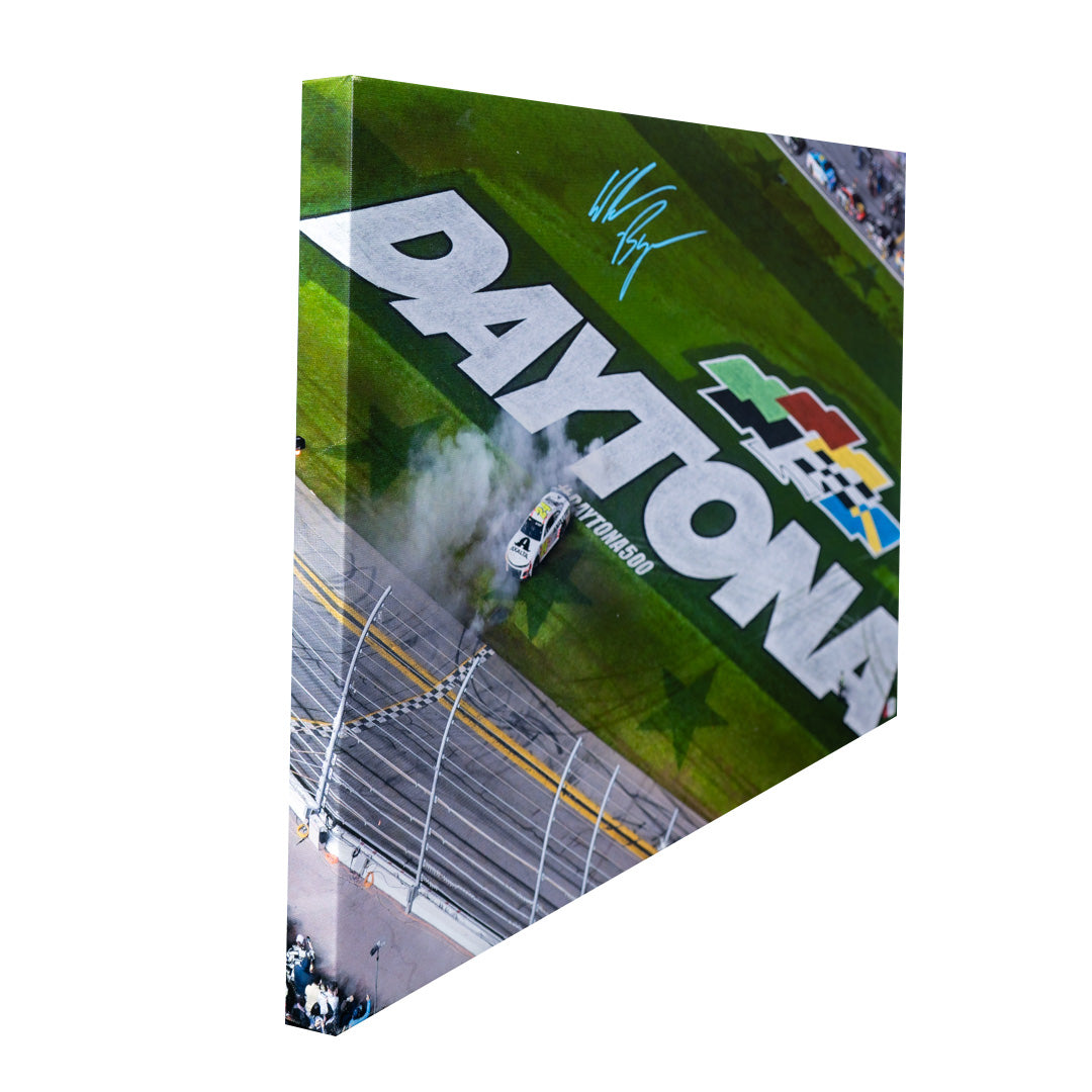 William Byron Signed NASCAR 2024 Daytona 500 Winner Photo – 20x30 Canvas