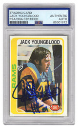 Jack Youngblood Signed Rams 1978 Topps Football Card #265 w/HF'01 - (PSA Encapsulated)