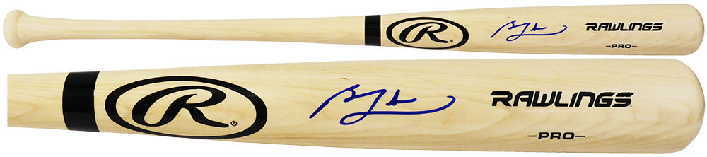 Ben Zobrist Signed Rawlings Pro Blonde Baseball Bat