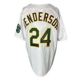 Rickey Henderson Signed Oakland A's Majestic 1989 WS Jersey HOF 2009 MLB Holo - Sports Integrity