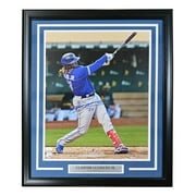 Vladimir Guerrero Jr. Signed Framed 16x20 Toronto Blue Jays Batting Photo JSA - Sports Integrity