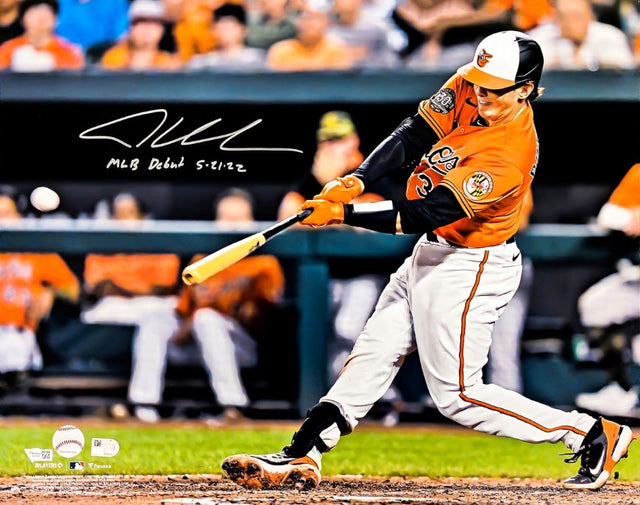 Adley Rutschman Signed 16x20 Baltimore Orioles Photo MLB Debut 5 - 21 - 22 Fanatics - Sports Integrity