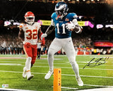 AJ Brown Signed 16x20 Philadelphia Eagles Super Bowl 59 Photo BAS