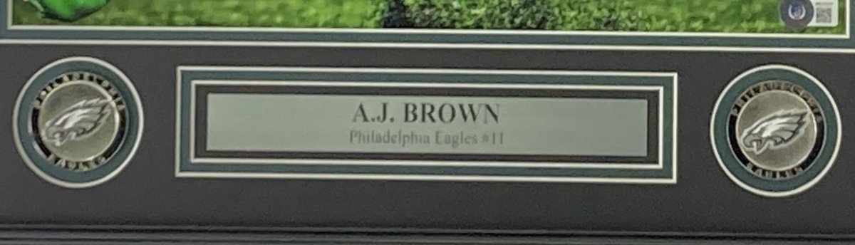 AJ Brown Signed Framed 16x20 Philadelphia Eagles Spotlight Photo BAS ITP - Sports Integrity