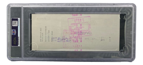 Al Davis Signed Oakland Raiders Bank Check #12912 PSA/DNA Gem MT 10 - Sports Integrity