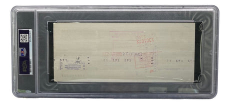 Al Davis Signed Oakland Raiders Bank Check #13509 PSA/DNA Gem MT 10 - Sports Integrity