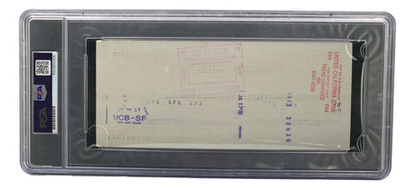 Al Davis Signed Oakland Raiders Bank Check #16495 PSA/DNA Gem MT 10 - Sports Integrity