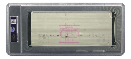 Al Davis Signed Oakland Raiders Bank Check #18044 PSA/DNA Gem MT 10 - Sports Integrity